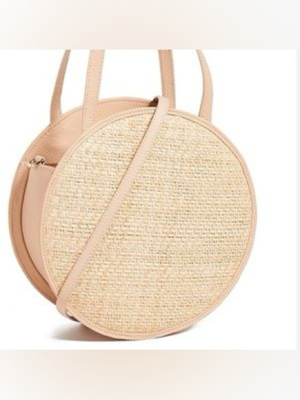 KAYU Round Woven Crossbody Bag in Tan - Neutral Everyday Style